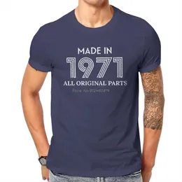 T-shirts pour hommes fabriqués en 1971 toutes parties originales t-shirts classiques t-shirts pour hommes en coton t-shirt hip hop tees streetwear harajuku