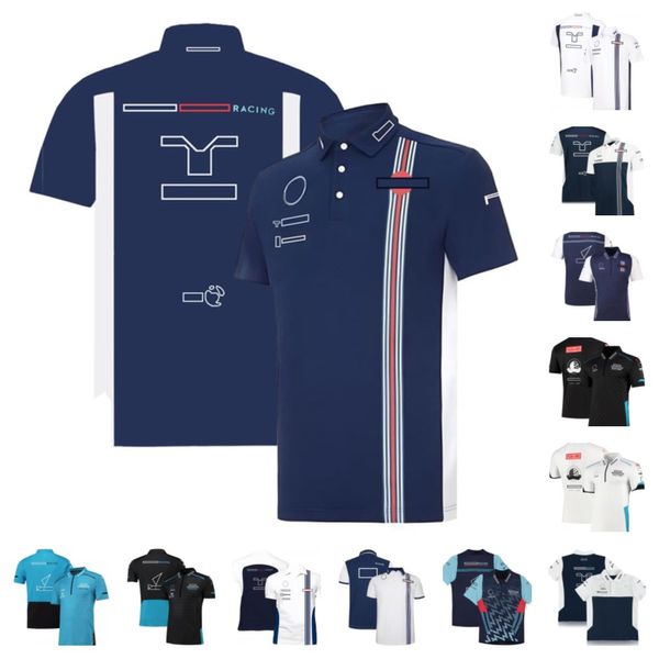 Camisetas para hombre Nueva camiseta F1T para hombre y mujer equipo de solapa casual deportes uniforme de carreras camisa POLO de manga corta M230410