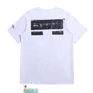 Heren t-shirts Offs Merk Luxe Designer T-shirts Mannen Vrouwen Tees Zomer T-shirt Klassiek Terug Verf Pijlen Korte mouw T-shirt Casual T-shirts Lcgw