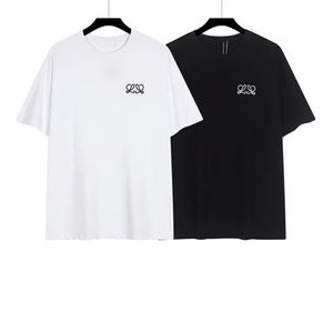 Camisetas para hombre Camisetas de diseño de gran tamaño Carta en el pecho Estampado laminado Manga corta Bordado Camisa de fitness Tops de algodón de verano