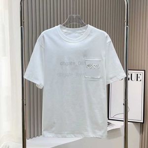 T-shirts pour hommes T-shirts surdimensionnés pour hommes T-shirts poitrine lettre laminée imprimé à manches courtes broderie chemise de remise en forme été coton Tops UYTE