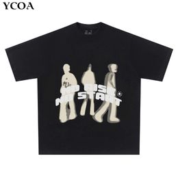 T-shirts pour hommes T-shirt surdimensionné pour hommes t-shirt hip hop rapide vintage 90S Streetwear anime harajuku mode manche courte top gothique 230510