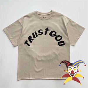 Heren T-shirts Puff Print Sunday Service T-Shirt Men Women Hip-Hop Trust God Tee Cpfm Tops Fit Short Sleeve T221202