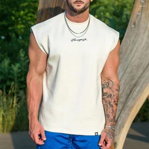 Mens t-shirts Vêtements d'été décontractés OB LETTRE sans manche, lettre de mode imprimé simple t-shirt de sport