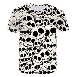 Heren T-shirts Zomer Horror Schedel 3D Print T-shirt Voor Mannen Casual Oversized Korte Mouw Kleding Streetwear Hip Hop tops Tees Kleding 6XL