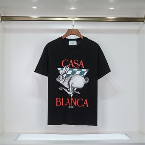 Camisetas para hombre, camisetas de verano para hombre, camisetas de manga corta de diseñador, camiseta con insignia, camisetas para hombre, ropa Casablanc, talla S-2XL