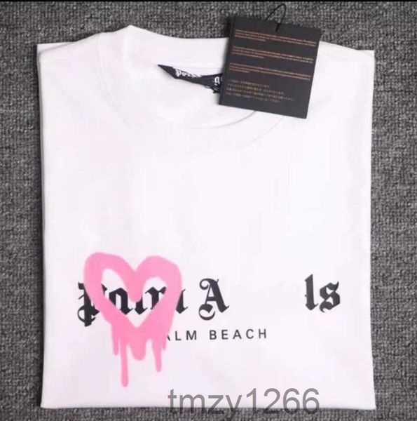 T-shirts pour hommes Summer Palmes Angels Chemise Graffiti Palms Palmangel City Designer Limited Lettre à jet d'encre Impression Femmes Angles Tees 5YOE