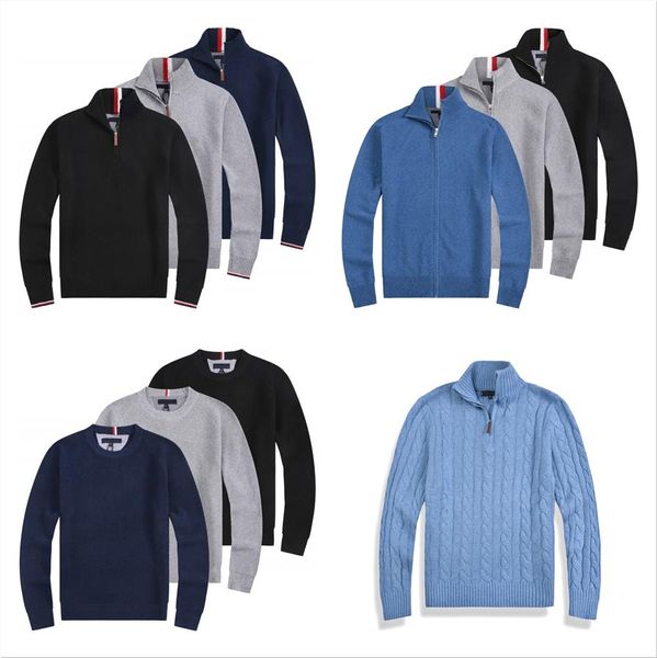 Hommes Chandails Pull pull en laine automne qualité tricots hauts en tricot designer Hoodies chandails de noël pull ras du cou pull en laine pull femme