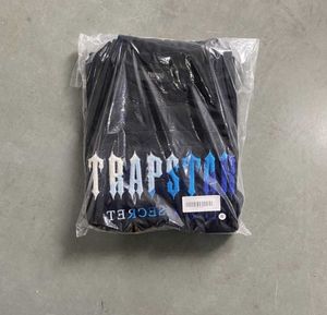 Heren t-shirts zomer t-shirt trapstar short suit 2.0 chenille gedecodeerde rock candy smaak dames geborduurde bodem tracksuit t shirt motion stroom 111es