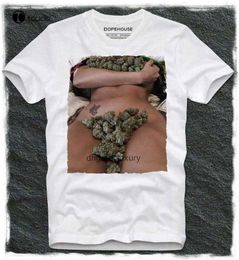Camisetas para hombres T Sexy Girl KiFfer Bong Grass porno Porno Swag Pot Camiseta Camiseta