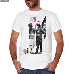 Hommes t-shirts T-shirt Banksy Mamma Anarchico Kiss artiste Street Art pochoir Bristol marque hommes mode été liste faire chemise