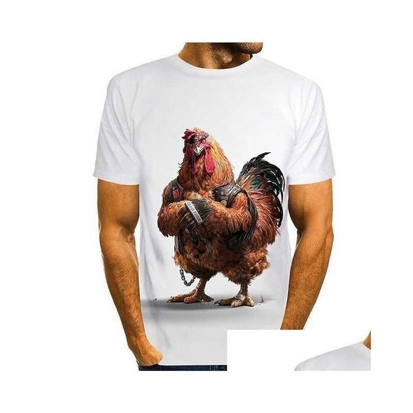 T-shirts masculins T-shirt tee-shirts drôles t-shirts animaux graphiques écureuil rond du cou rond bleu vert jaune rouge 3d imprimer quotidien hôtes court court dh2i7