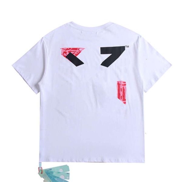 T-shirts pour hommes Tops T-shirts Luxe Offs Marque T-shirts Designers Hommes Femmes Offwhites Casual T-shirt Été Classique T-shirts Retour Peinture Flèches Blanc T-shirt à manches courtes 3q2k