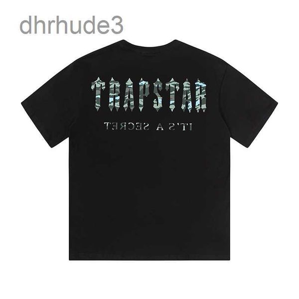 Camisetas para hombre Trapstar Diseño Letra Impresión Top Tee Algodón Cuello redondo Camiseta de manga corta 30 Estilo Moda Hombres Casual Imprimir Camisetas QI0Y