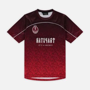 Camisetas para hombre Trapstar Mesh Football Jersey Azul Negro Rojo Hombres Ropa deportiva Camiseta barata Mac 25G9 25G9