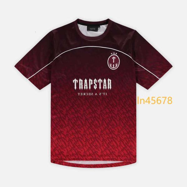 T-shirts pour hommes Trapstar Mesh Football Jersey Bleu Noir Rouge Hommes Sportswear T-shirt vestes à bas prix loe 1 gate1688 2024