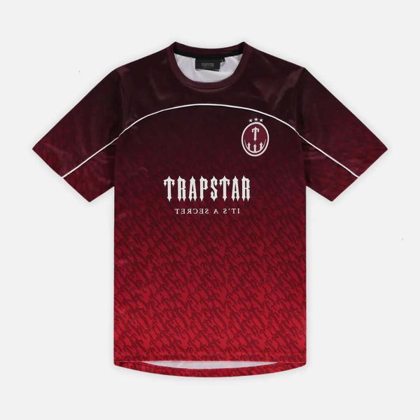 T-shirts pour hommes Trapstar Mesh Football Jersey Bleu Noir Rouge Hommes Sportswear T-shirt vestes à bas prix loe 4462ess