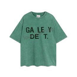 Camisetas para hombre Camiseta Camisetas para mujer Galerías Camiseta de diseñador Departamentos de moda Manga corta Verano Letras de algodón descoloridas Camisa con estampado de lujo L Otrux 7914