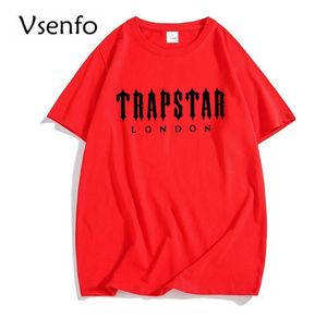 Hommes T-shirts T-shirts 2022 Trapstar T-shirt Designer Hommes Femmes Hip Hop Top Imprimer T-shirt Mode D'été Noir Sportswear Br Dhd8U