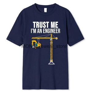 T-shirts pour hommes Troust Me Je suis un ingénieur imprimer des vêtements pour hommes t-shirts surdimensionnés