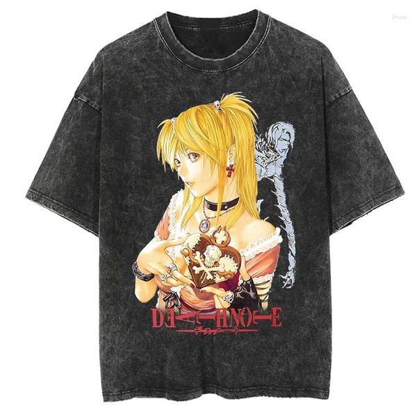 T-shirts pour hommes Vintage Anime T-shirts graphiques pour hommes femmes rétro coton T-shirt à manches courtes hauts été décontracté surdimensionné t-shirt gothique