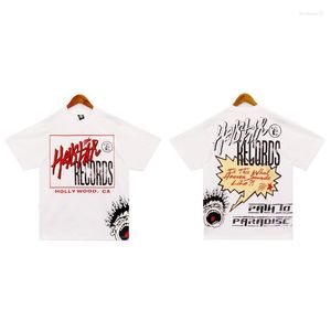 T-shirts pour hommes Blanc Hellstar Records Hommes Femmes Chemise de créateur imprimée Casual Top T-shirts T-shirt