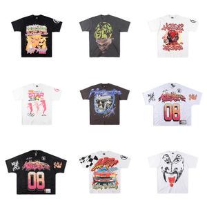 Hommes T-shirts Femmes Luxurys Designers Chemise Mode 19 style Hellstar Path to Paradise P2P Tee imprimer Hommes Casual manches courtes Street Designer Tee