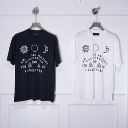Hommes T-shirts Femmes Chemise Designers Étoiles et lune Imprimer Hommes Casual manches courtes Street Designer Top