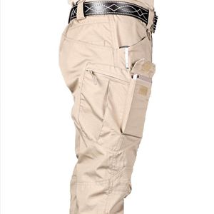 Pantalon tactique pour hommes Pantalon de ville à poches multiples Sport urbain Homme Slim Fat Black Cargo Pants Hommes pante Moto 5XL