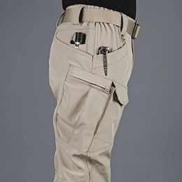 Pantalon tactique pour hommes, pantalon militaire tactique à poches multiples, élastique, Slim, imperméable, pour l'extérieur, pantalon Cargo de l'armée, 240127
