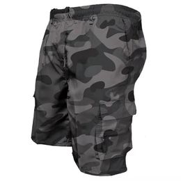 Heren Tactische shorts Summer Casual jogging vrachtbroek losse multi-pockets elastische taille werk Wandelen overalls korte broek 240410