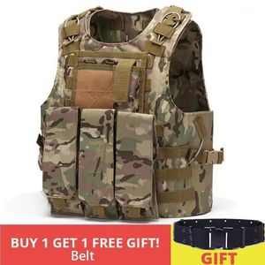 Chalecos para hombre Chaleco táctico para hombre Molle Combat Assault Plate Carrier Caza Multifunción Soldier Vests1