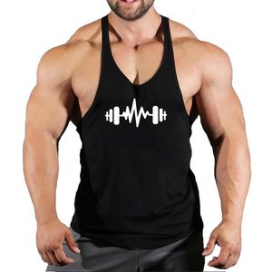 Mens tanktops 6 kleuren Men Men Top stringer fitness singlet mouwloos shirt workout man Undershirt kleding 230524