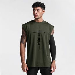 Herren Tanktops Fitness Jungs Fitnessbekleidung Mesh schnell trocknend Training Singlets Bodybuilding Top Muskel ärmelloses T-Shirt Sportweste 230509