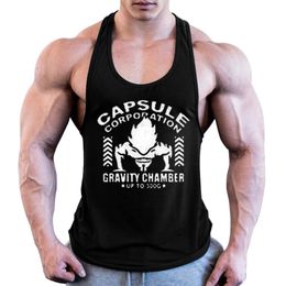 Heren tanktops Gym Top Heren Fitnesskleding Heren Bodybuilding Zomer voor heren Mouwloos vest Shirts Plus maat 230720