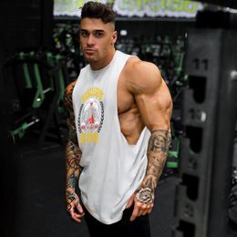 Heren Tank Tops Muscleguys Merk Fitness Drop Armshole Top Mannen Gym Kleding Canotte Bodybuilding Tanktop Mouwloos Shirt Workout Vest 230713