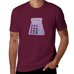 Tops de débardeur pour hommes Im un comptable rose calculatrice de conception t-shirt coutumes vos propres t-shirts drôles personnalisés pour hommes