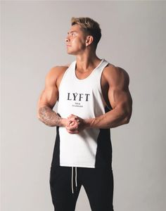 Mens tanktops patchwork bodybuilding gym workout vest fitness katoenen shirt hardloop kleding stringer mouwloze zomer casual 230524