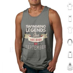 Débardeurs pour hommes, les légendes de la natation sont en octobre, gilet de bain pour garçons, la respiration du nageur est pour les mauviettes mignonnes