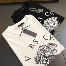 T-shirts pour hommes chemises de grande taille en vrac surdimensionné à manches courtes pur coton créateur de mode marque lettres imprimées décontracté été hauts hommes couples vêtements confidentiels