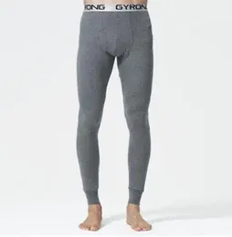 Heren thermisch ondergoed 2024 Herfst- en wintermannen Long Johns Cotton Pants 6 kleuren