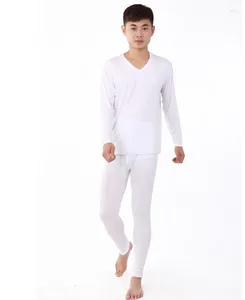 Mentes Thermal Sous-vêtements Arrivée Pantalon d'hiver automne Bamboo Fashion Super Set Cotton V-Neck Plus Taille XL2XL3XL4XL5XL6XL7XL