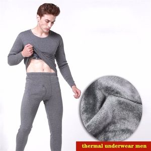 Hommes sous-vêtements thermiques longs Johns pour homme hiver épais Thermo sous-vêtements ensembles vêtements d'hiver hommes garder au chaud épais thermique 4XL 220817