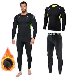 Hommes sous-vêtement thermique hiver polaire longs Johns hommes ensemble épais garder des hauts chauds Legging homme Sport Thermo mâle vêtements 231018