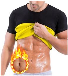 T-shirt thermique en néoprène pour hommes, amincissant, Body d'entraînement, combinaison de Sauna, combustion des graisses du ventre, manches courtes, 6827315