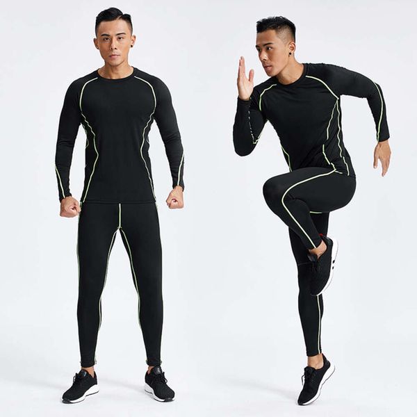 Costume à ajustement serré pour hommes pour les jeux pour adultes basketball Base de football Base Bustable Training Running Cycling Suit