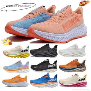 Mens temps pour piloter une sneakers Bondi 8 Clifton 9 Chaussures de course Chaussures de créateurs de femmes primevrose Fiesta Green Hot Coral Shark Grey Gris Coastal Sky Yellow Red Outdoor Sneakers