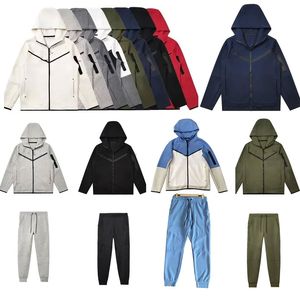 Chándal para hombre Chándal técnico de lana para mujer y hombre Conjunto de sudadera de manga larga tiradores Conjunto de chándal de polo Trajes de sudor para sudadera con capucha Pantalones deportivos Joggers Sudadera con capucha roja