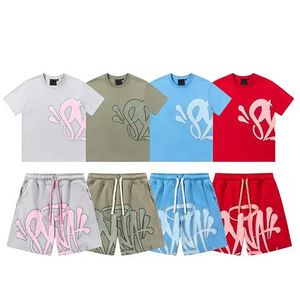 Camiseta de diseñador impreso para hombres Sys Syna Syna Syna Syna World Tshirt y pantalones cortos Hip Hop T