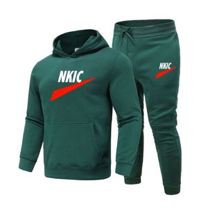 Hommes survêtement ensemble vêtements de sport décontractés hommes printemps automne col montant Jogging costume nouveau mâle veste pantalons de survêtement 2 pièces ensembles marque